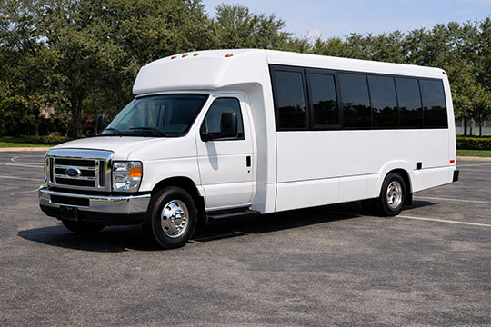 18-passenger minibus available for charter in Rialto, CA